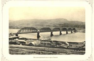 Мост через Енисей 1900 г.