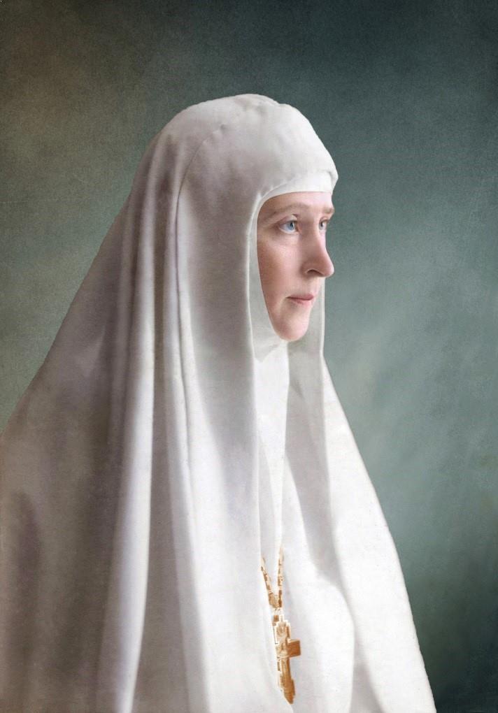 Великая княгиня Елизавета Федоровна — настоятельница Марфо-Мариинской обители милосердия. 1910-е гг.