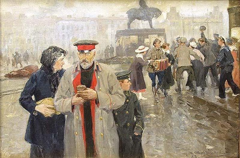 И. Владимиров. На улицах Петрограда. 1918 И. Владимиров. На улицах Петрограда. 1918