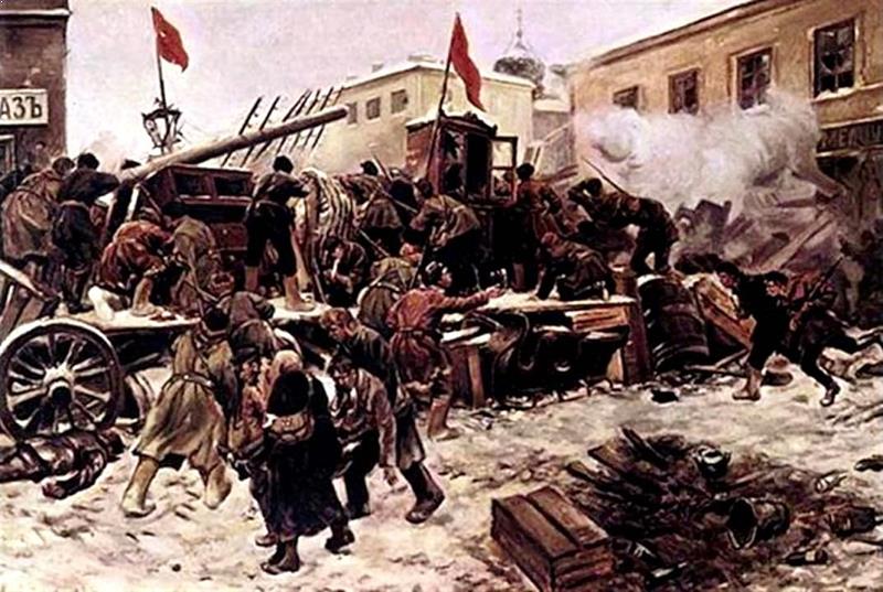 На баррикаде. 1905 год На баррикаде. 1905 год