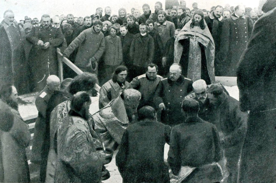 Закладка храма на месте будущего города «Романова-на-Мурмане»