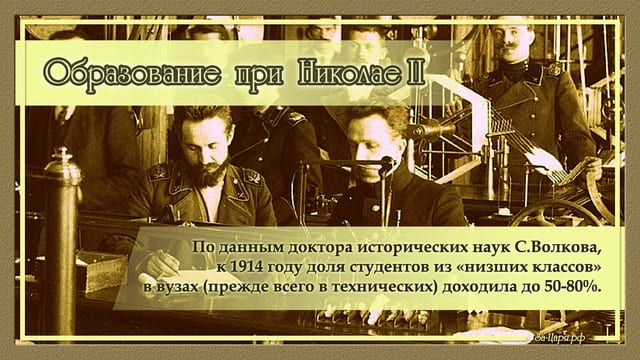 Образование и грамотность при Николае II. Галерея