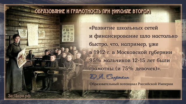 Образование и грамотность при Николае II. Галерея