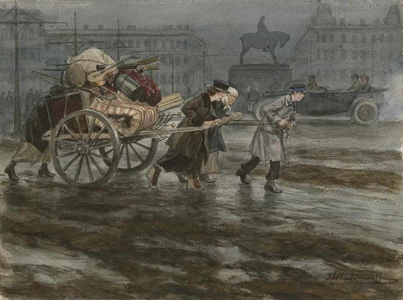 «Петроград. Переезд выселенной семьи»
