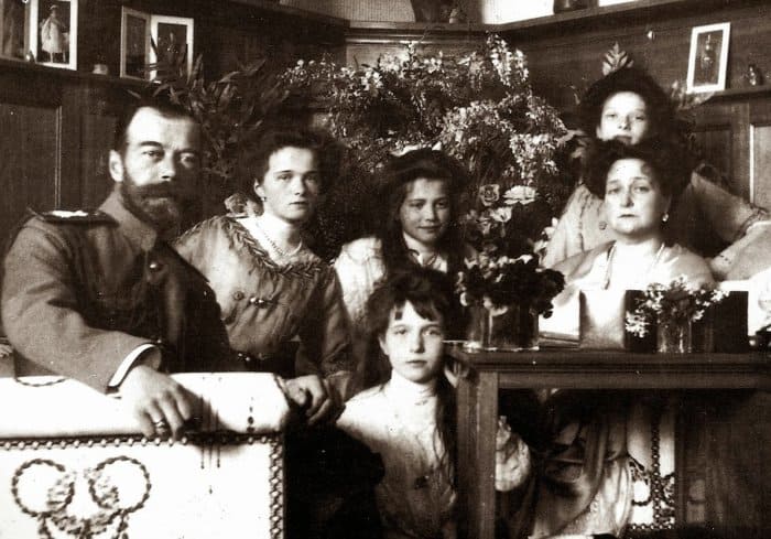 Царская семья в личных покоях