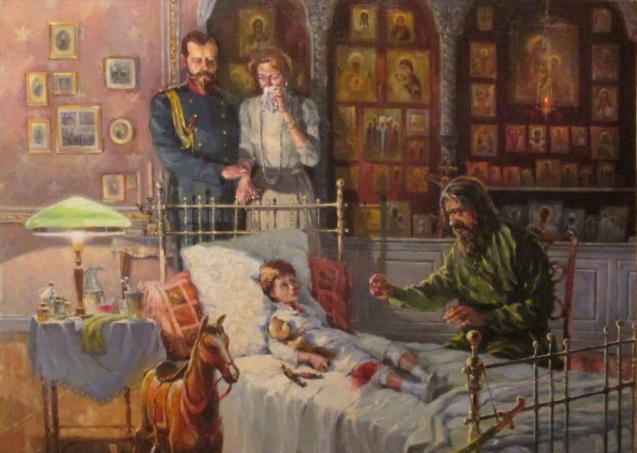«Чудесная помощь Григория Распутина». Художник С.Е. Бессонов. 2016 «Чудесная помощь Григория Распутина». Художник С.Е. Бессонов. 2016
