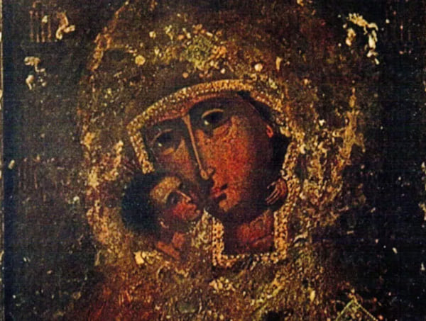 Федоровская икона Божией Матери, хранящаяся в Богоявленском соборе города Костромы