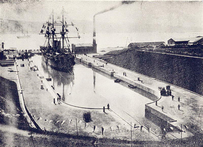 Торжественное открытие Николаевского сухого дока 7 октября 1897 года