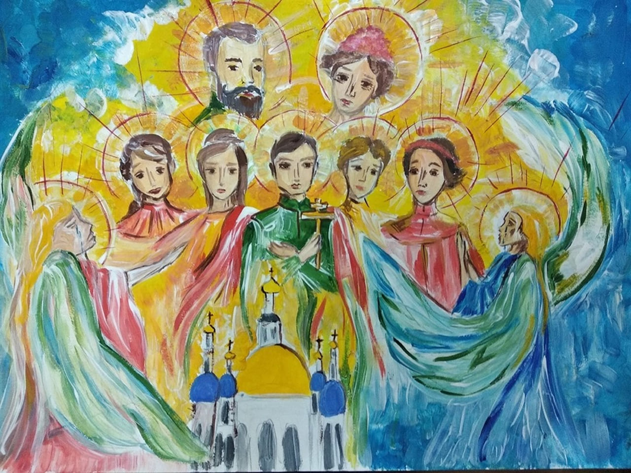 Дети рисуют Царскую семью