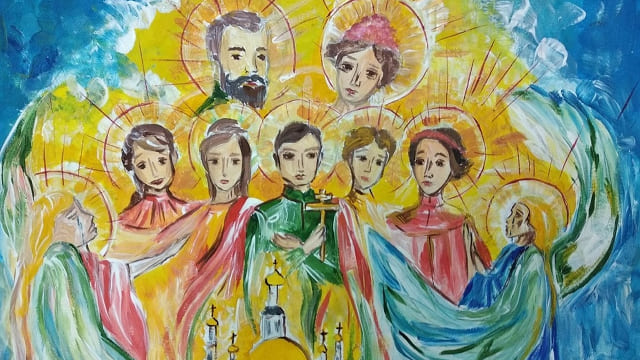 Дети рисуют Царскую семью